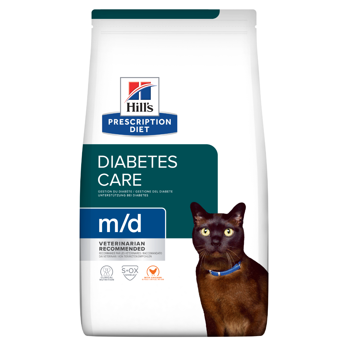 Hill's Prescription Diet M/D Diabets Care Cibo Secco Per Gatti Sacco 3kg