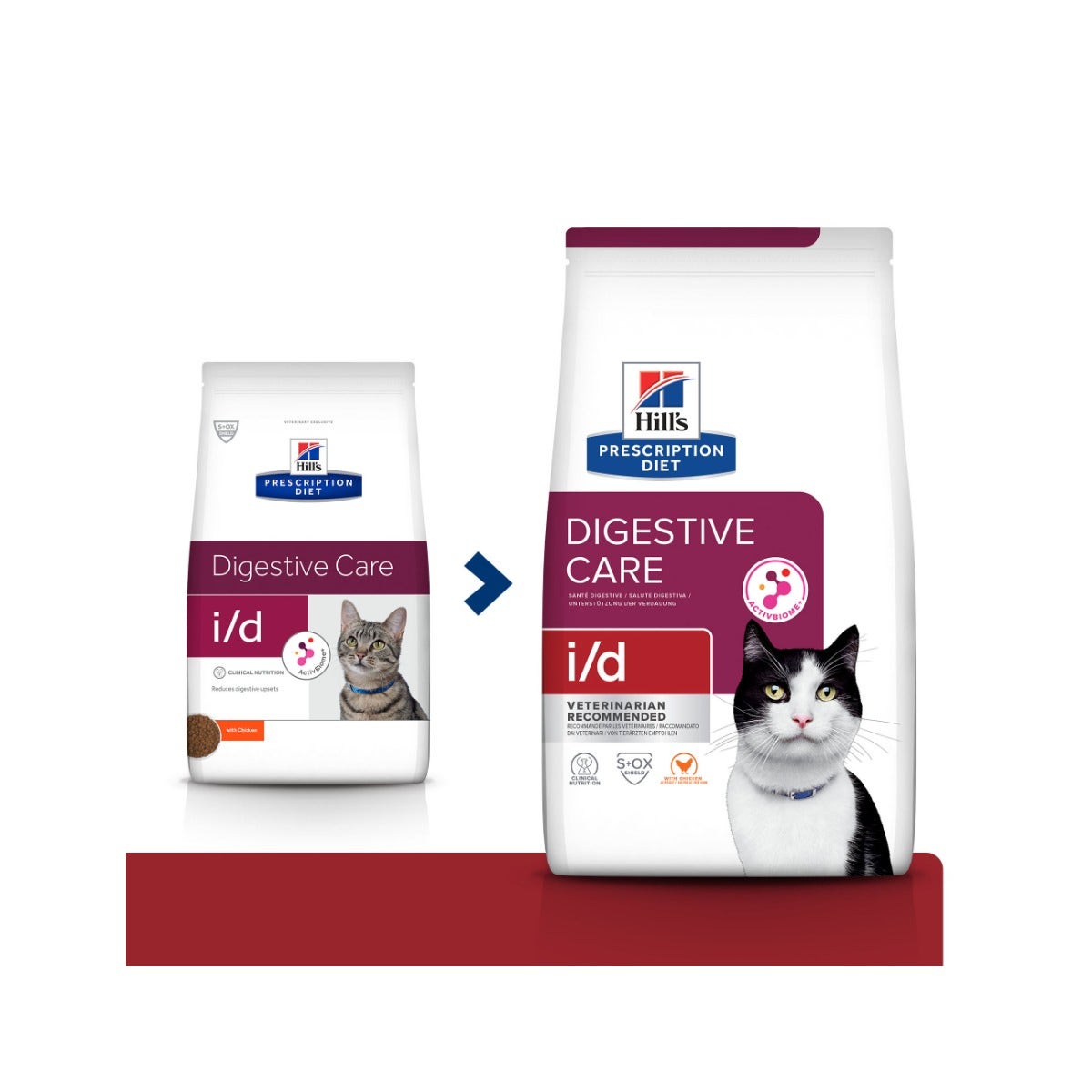 Hill's Prescription Diet I/D Digestive Care Crocchette Per Gatti Con Pollo Sacco 3kg