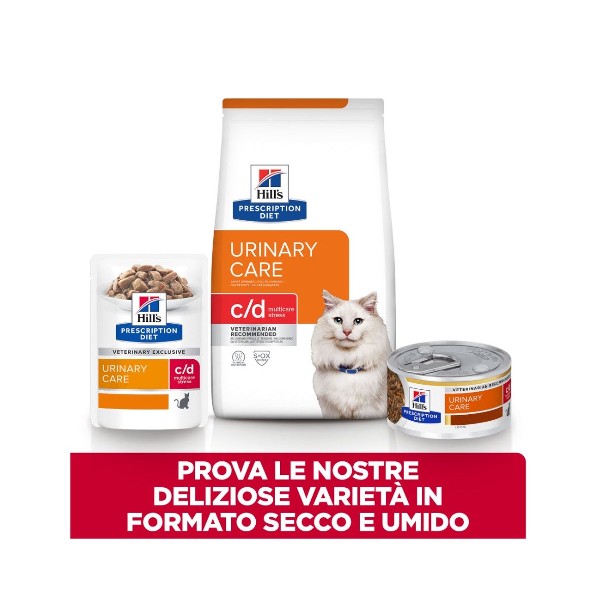 Hill's Prescription Diet C/D Multicare Stress Crocchette Pesce Oceanico Per Gatti 400g