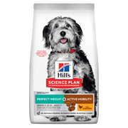 Hill's Science Plan Perfect Weight & Active Mobility Adult Crocchette Con Pollo Per Cani Taglia Media Sacco 2,5 Kg