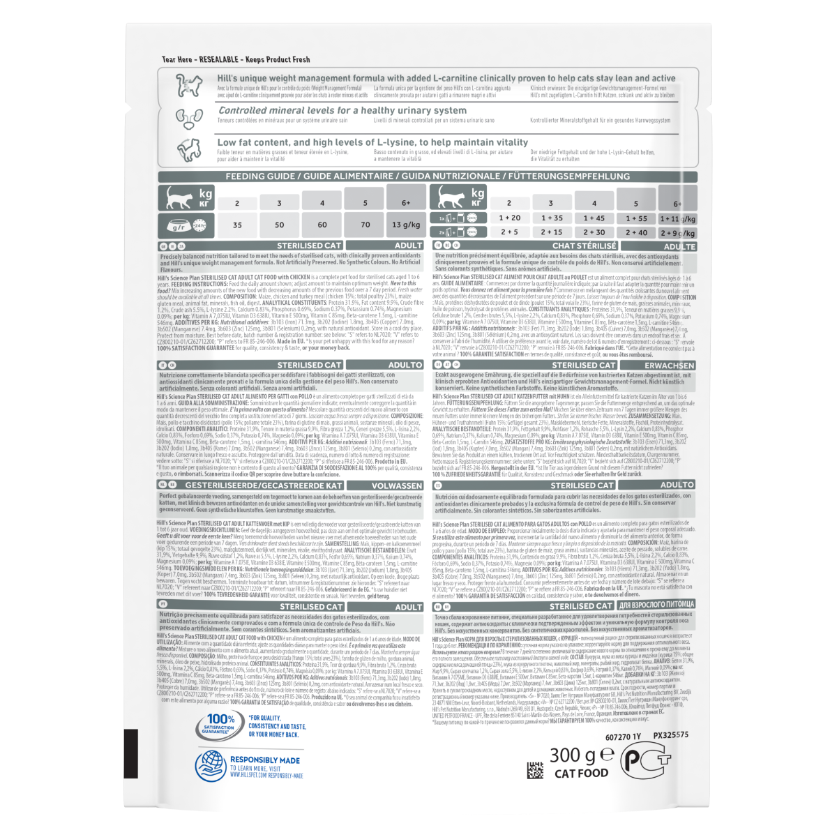 Hill's Science Plan Sterilised Cat Adult Crocchette Per Gatti Con Pollo 10 Kg