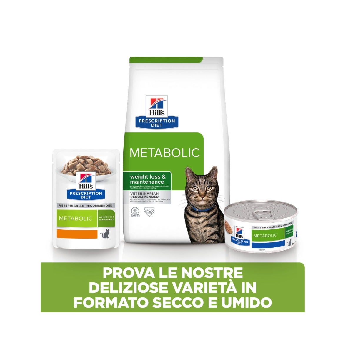 Hill's Prescription Diet Metabolic Crocchette Tonno Per Gatti Sacco 8kg