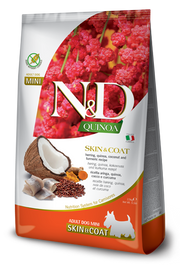 Farmina N&D Quinoa Skin & Coat Herring Cibo Secco Per Cani Adulti Taglia Mini 800g