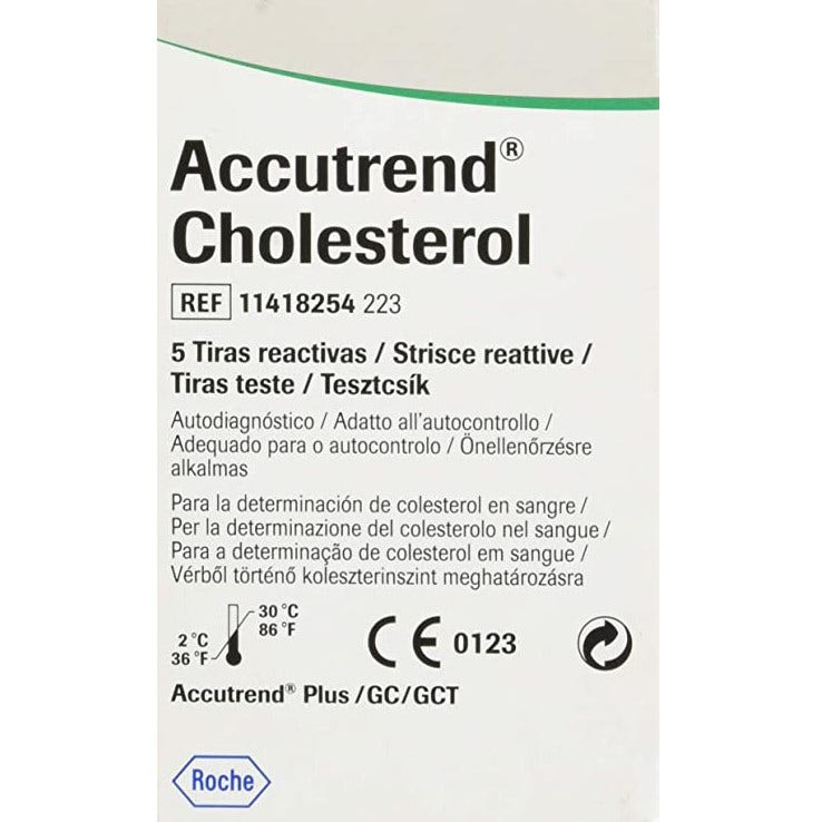 Prueba de colesterol Accutrend 5 tiras-5