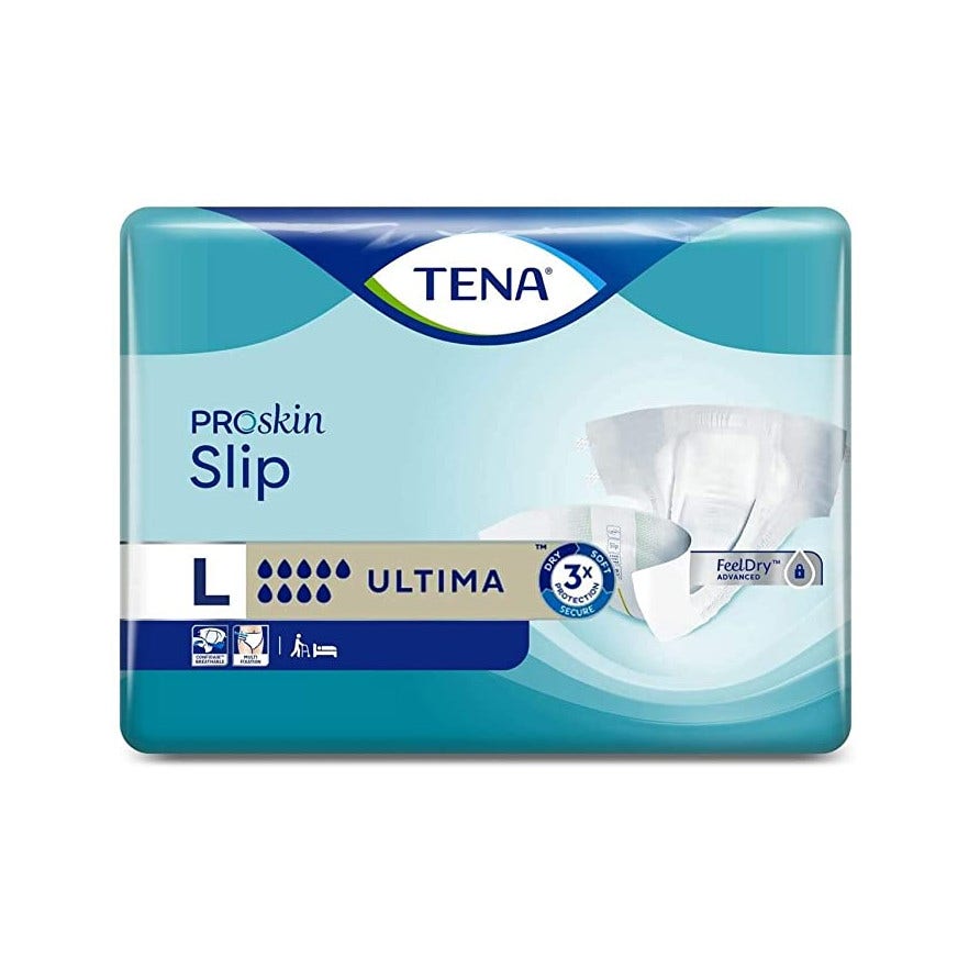 Tena Slip Ultima, braguitas para la incontinencia, talla L, 21 unidades