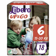 Pañales Libero Up & Go Talla 6 13-20Kg 18 Piezas-2