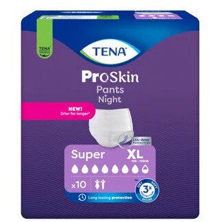 Tena Pants Night Pañal tipo braguita Super Talla XL 10 unidades