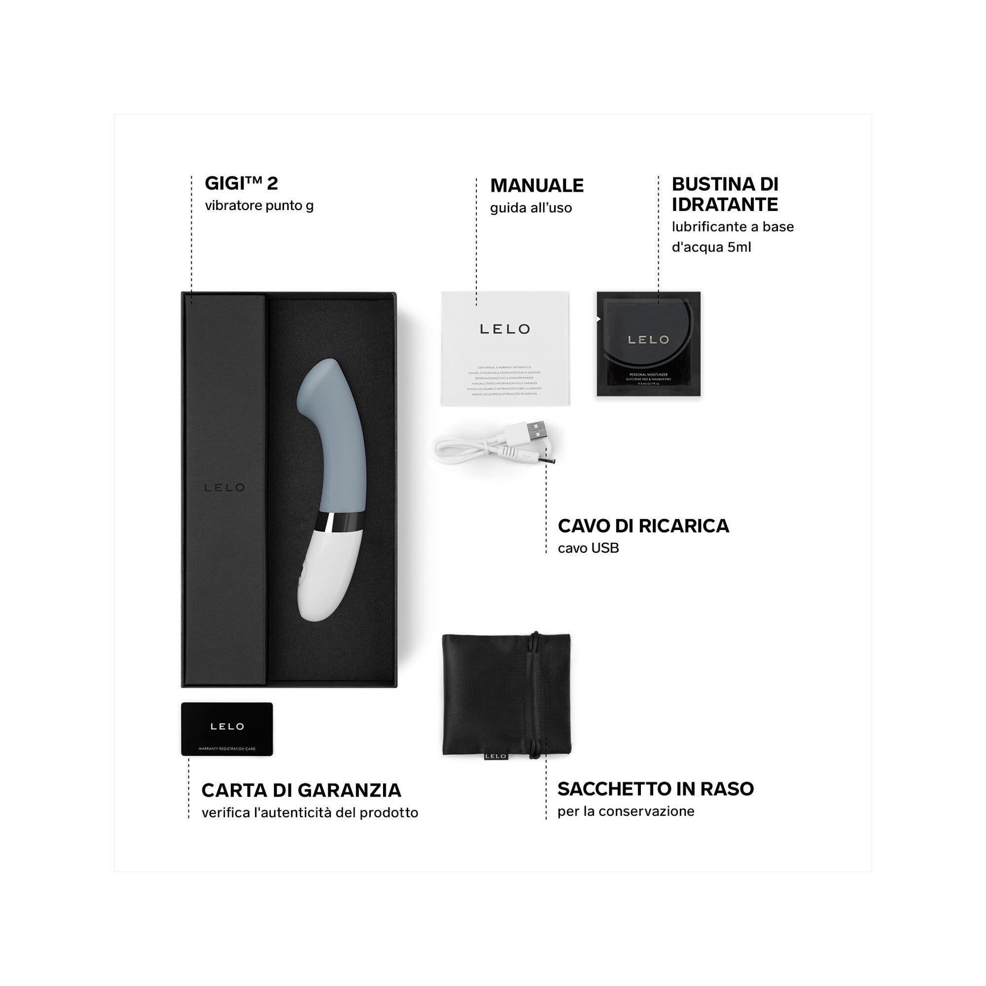 Lelo Gigi Massaggiatore Personale Donna Cool Gray