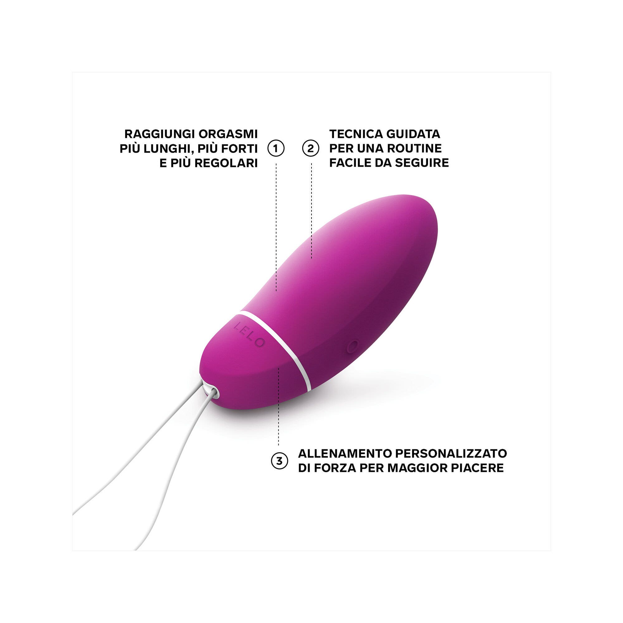 Lelo Luna Smart Bead Masajeador personal para mujer rosa