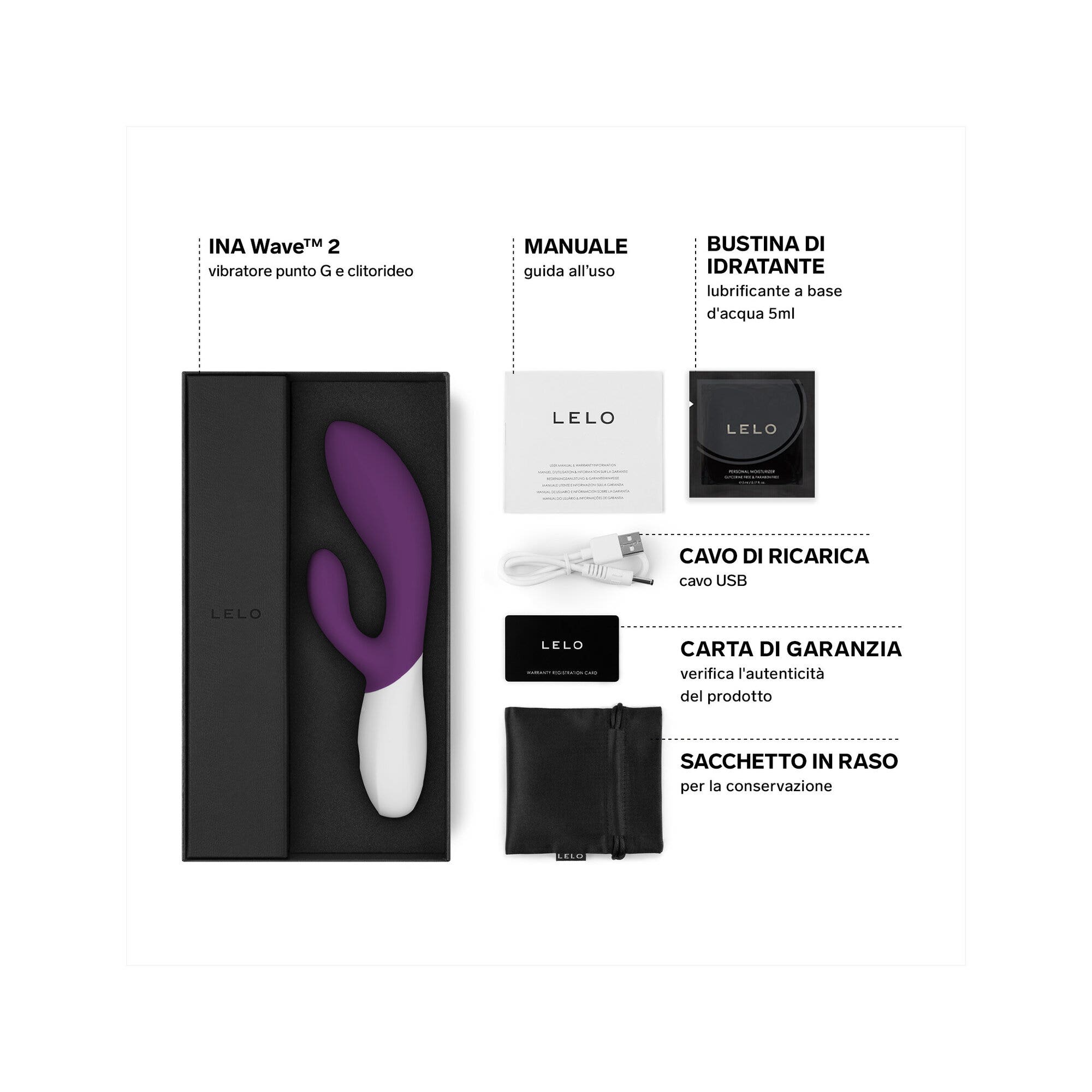 Lelo Ina Wave 2 Ciliegia Massaggiatore Personale Donna