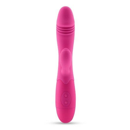 Crushious Vibratore Rabbit Ricaricabile Blossoms Rosa Forte Con Lubrificante A Base D'acqua