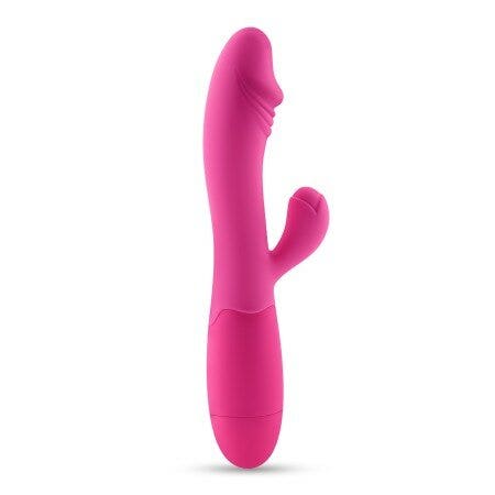 Crushious Vibratore Rabbit Ricaricabile Blossoms Rosa Forte Con Lubrificante A Base D'acqua