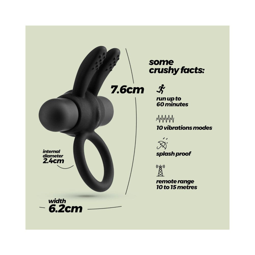 Crushious Nacho Anillo vibrador con mando a distancia