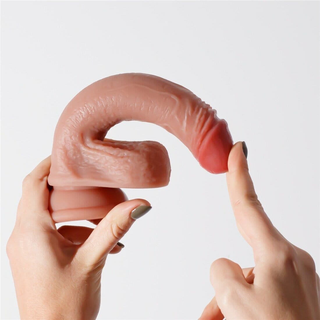 Crushious Dildo Invitiktus 7 In Silicone Liquido Color Carne