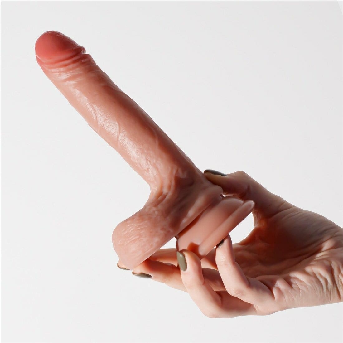 Crushious Dildo Invitiktus 7 In Silicone Liquido Color Carne