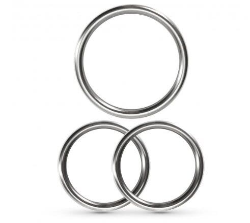 Crushious Metaleros Set de 3 anillos para el pene de metal