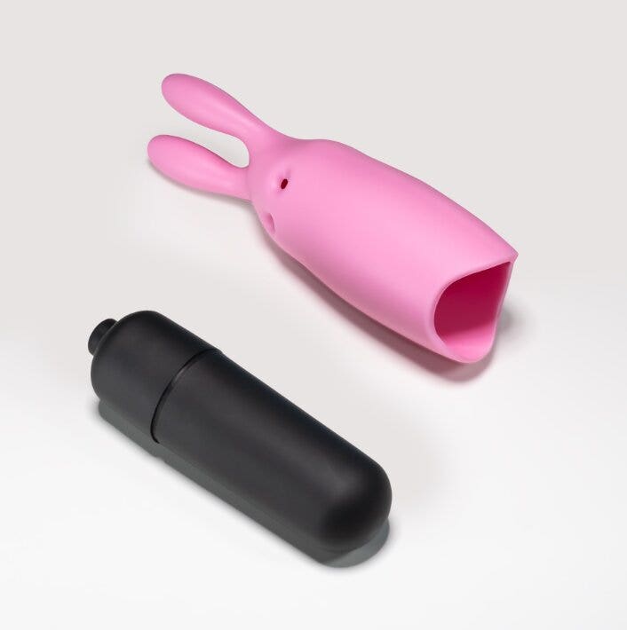 Crushious O-Pet Vibratore Tascabile Coniglio Con Palla A 10 Vibrazioni Rosa Pastello