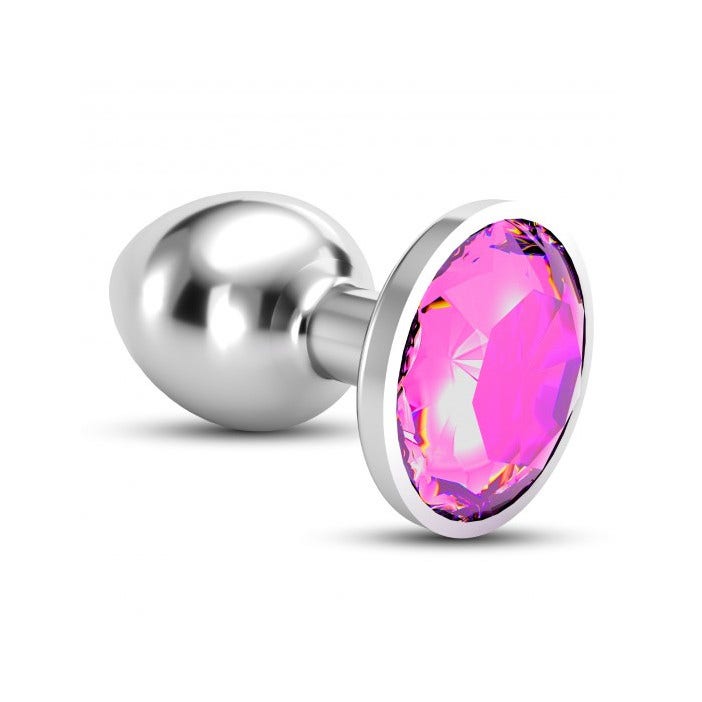 Crushious Plug Anale Gioiello Bijou Rosa Medio con Custodia di Velluto