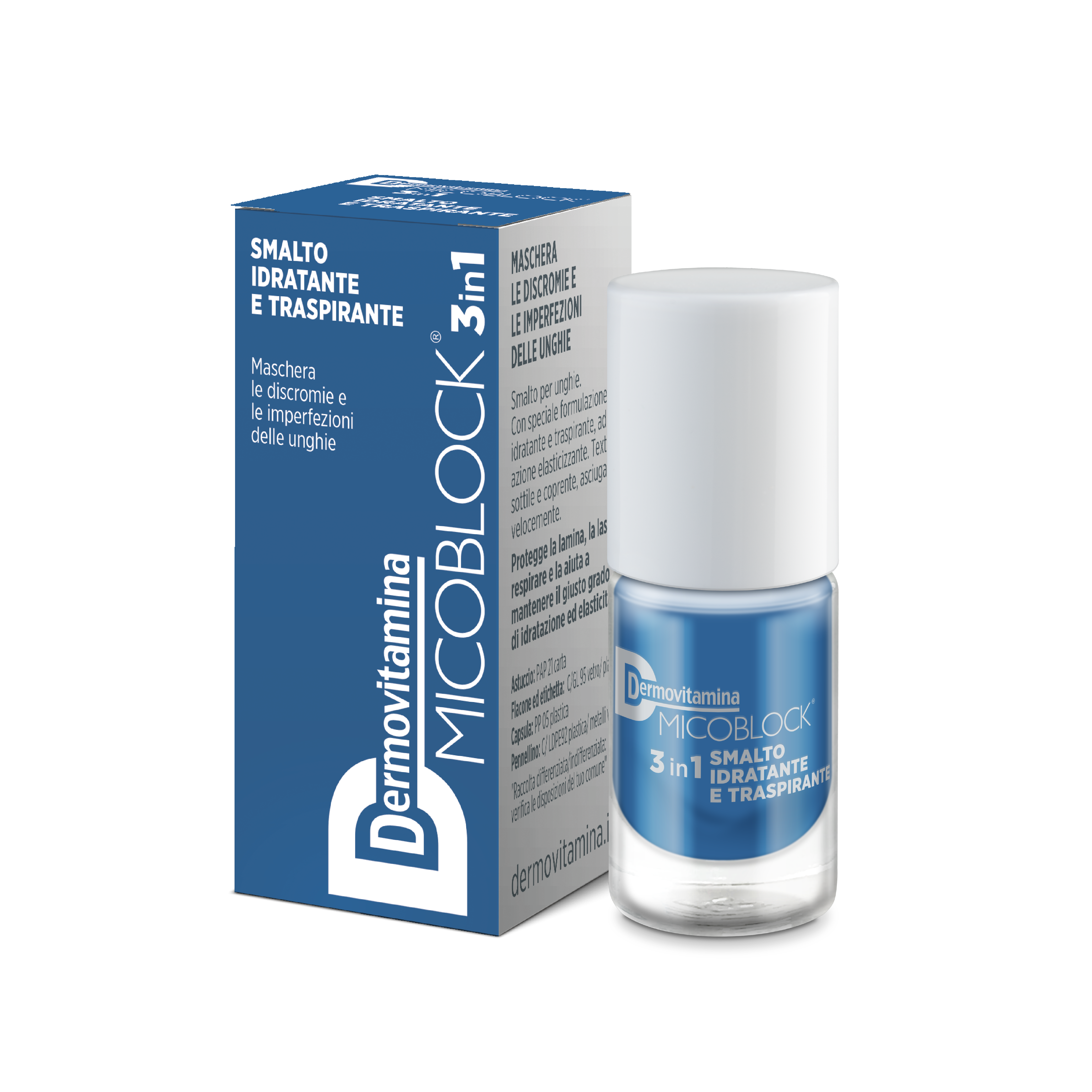 Dermovitamina Micoblock 3 en 1 Esmalte azul 5 ml