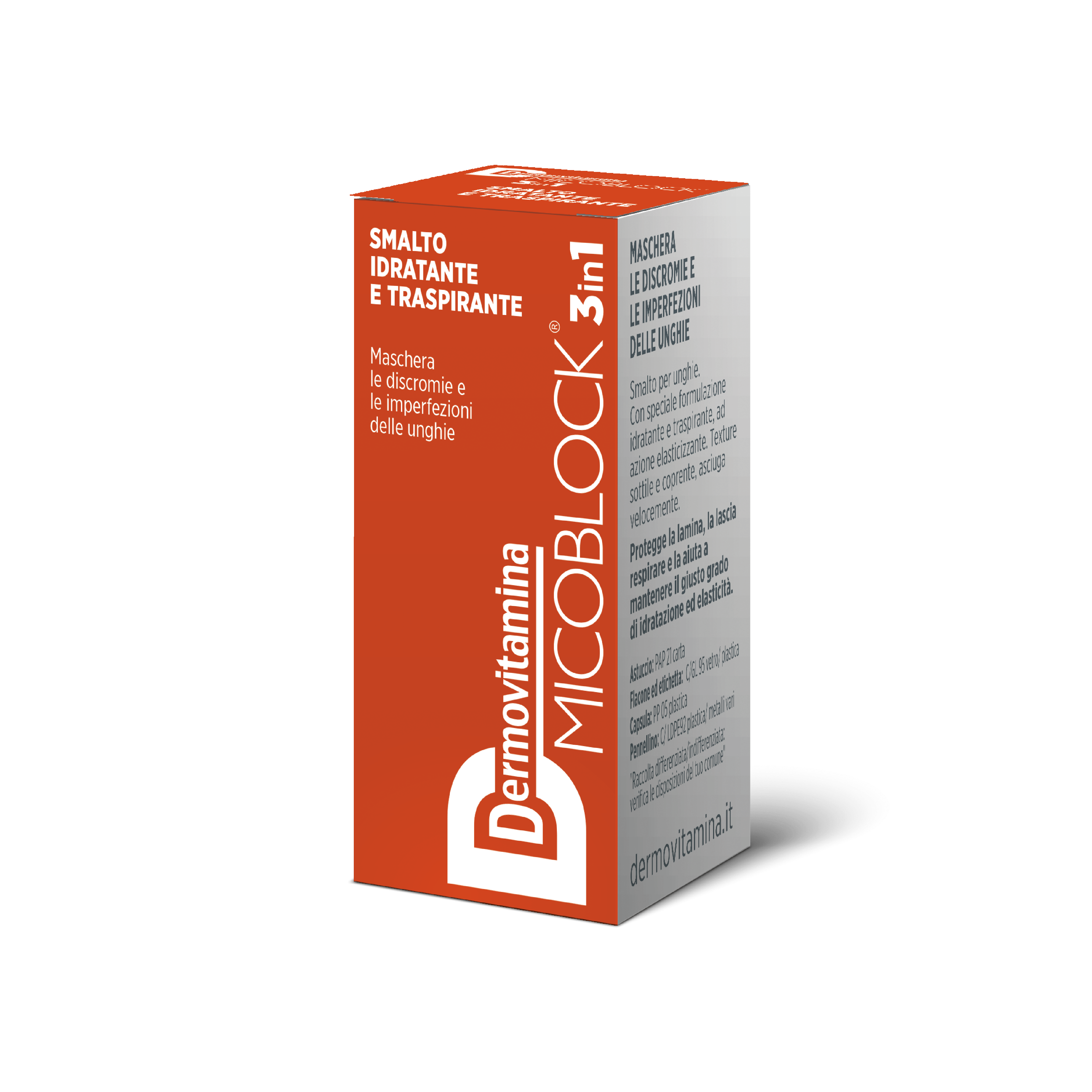 Dermovitamina Micoblock 3 en 1 Esmalte Naranja Oscuro 5 ml