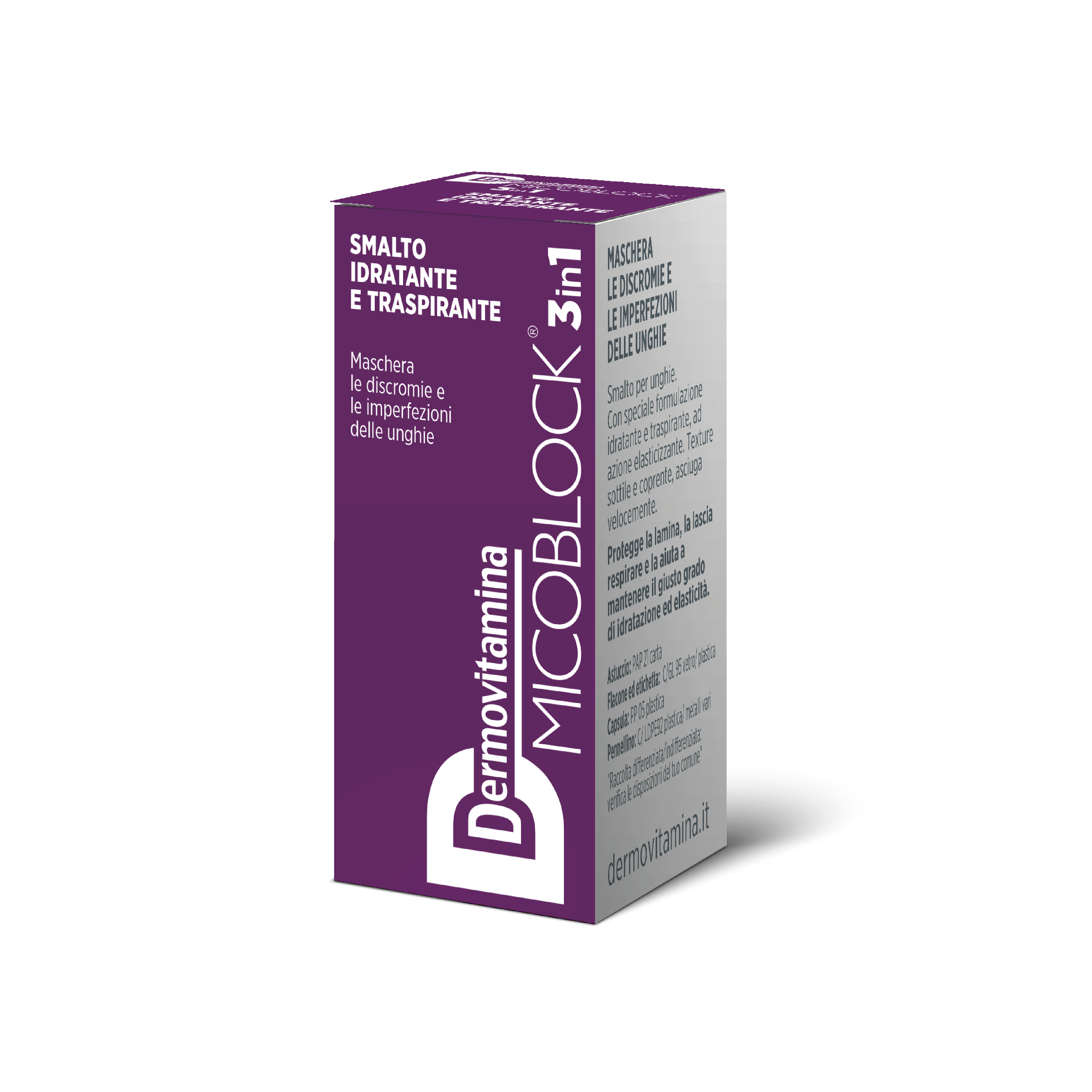 Dermovitamina Micoblock 3 In 1 Smalto Viola 5ml