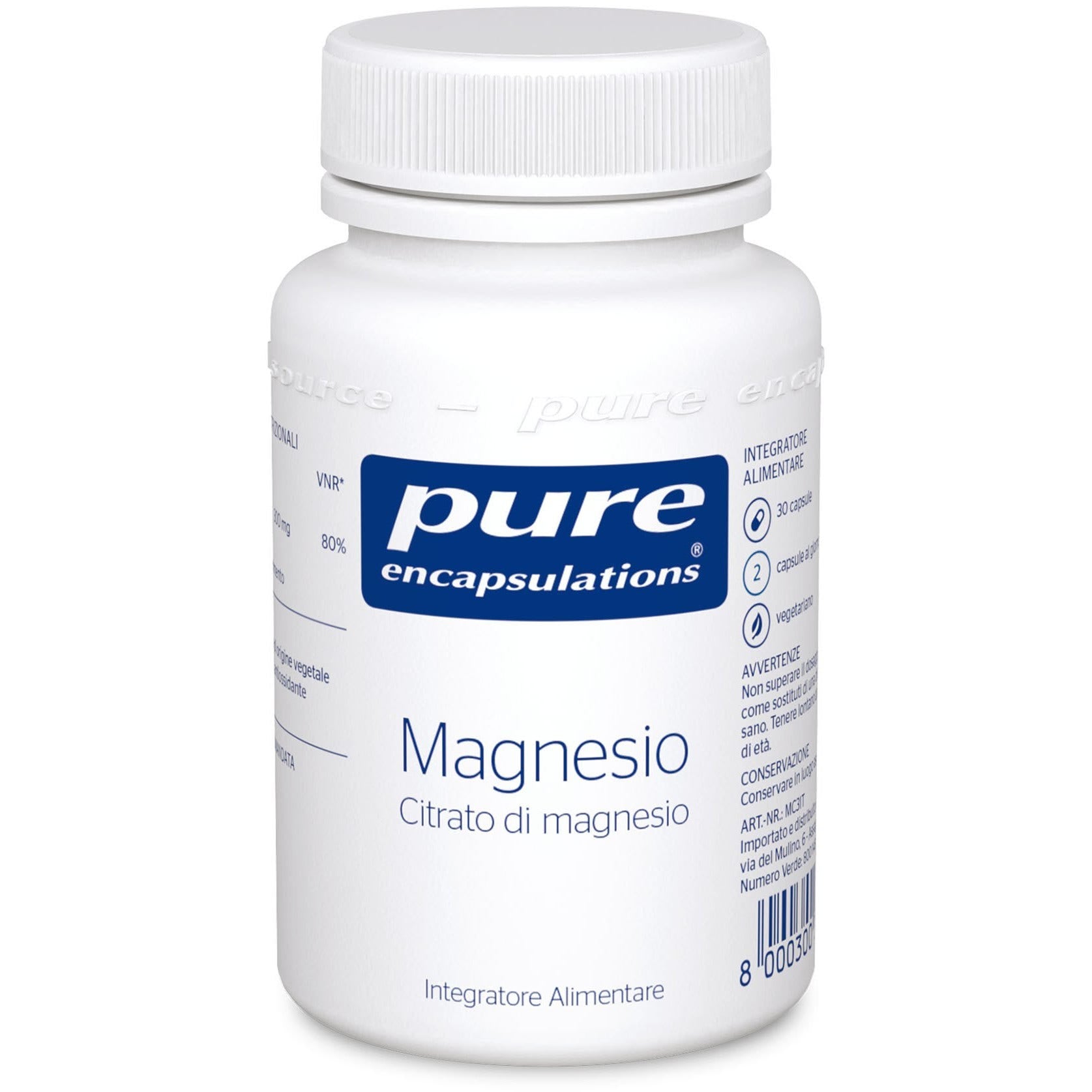 Pure Encapsulations Magnesio 30 Cápsulas-2