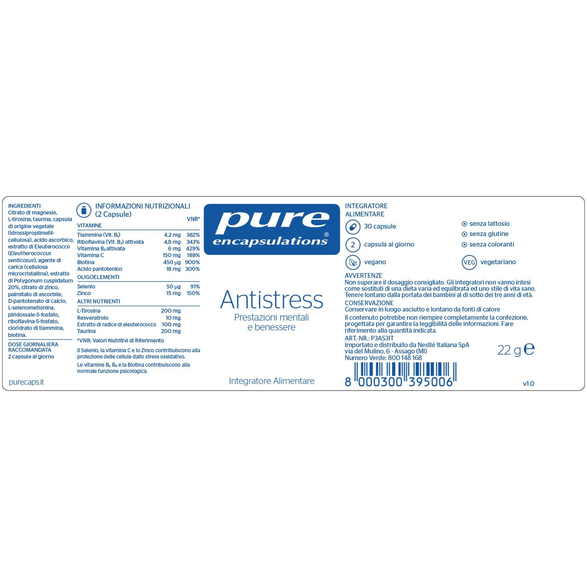 Pure Encapsulations Antiestrés 30 Cápsulas-2