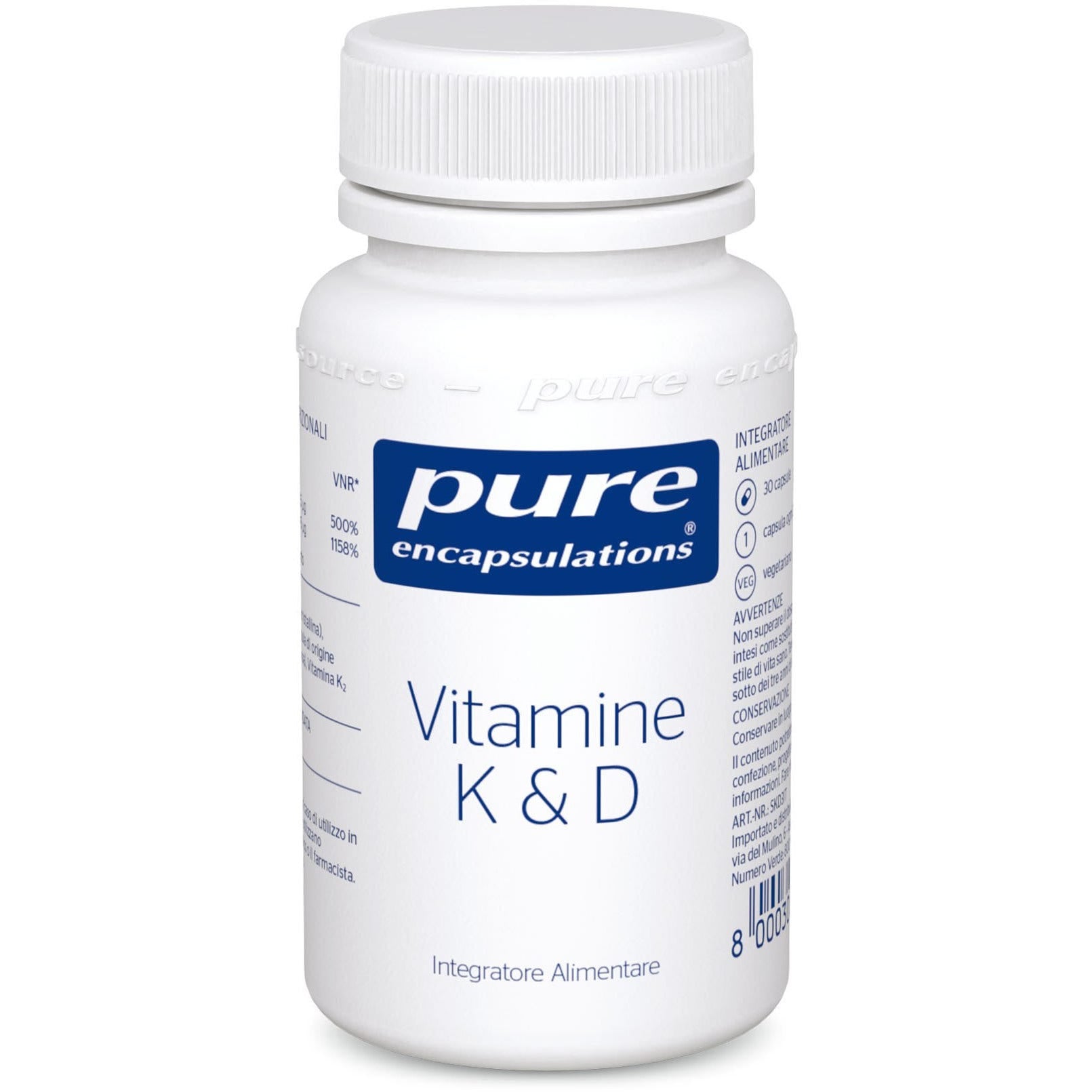 Pure Encapsulations Vitaminas K&D 30 Cápsulas-1