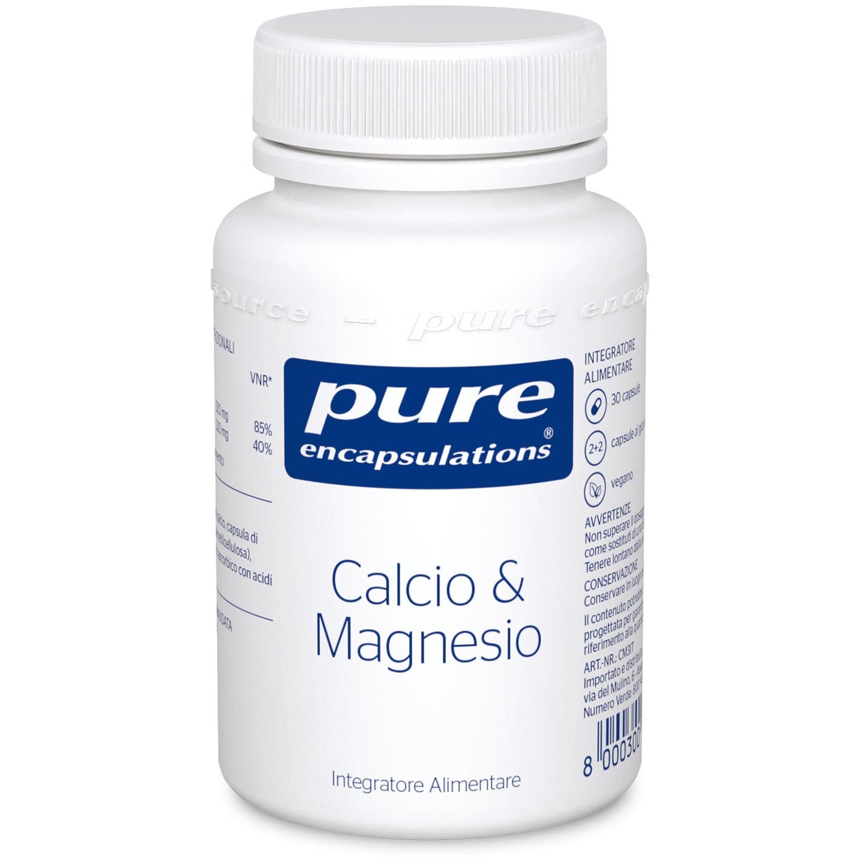Pure Encapsulations Calcio y Magnesio 30 Cápsulas-1