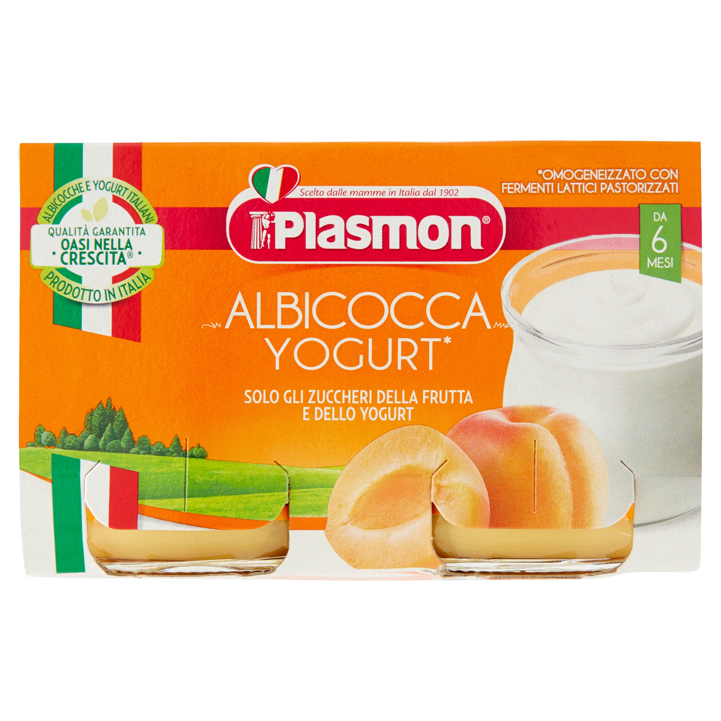 Yogur Homogeneizado Plasmon / Albaricoque 6M + 2x120g-2