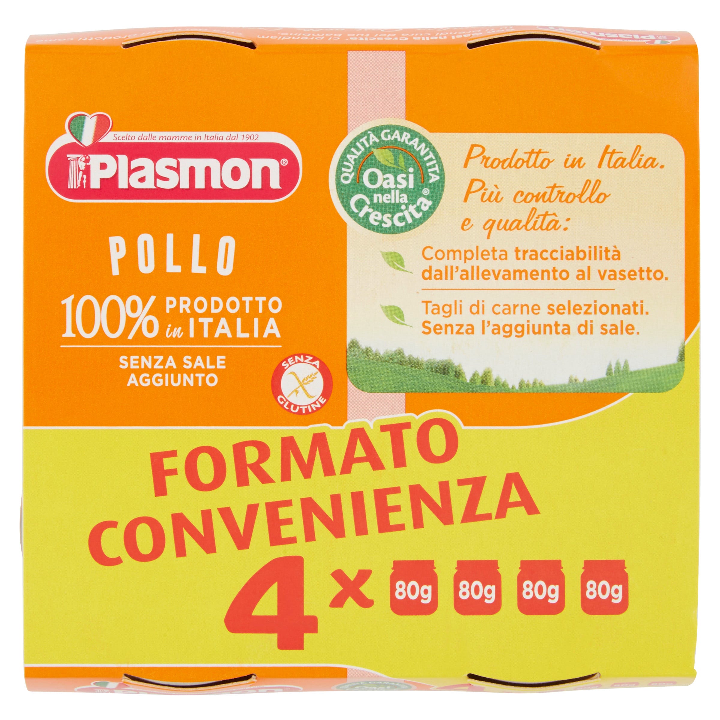 Pollo Plasmón Homogeneizado 4M + 4x80g-2