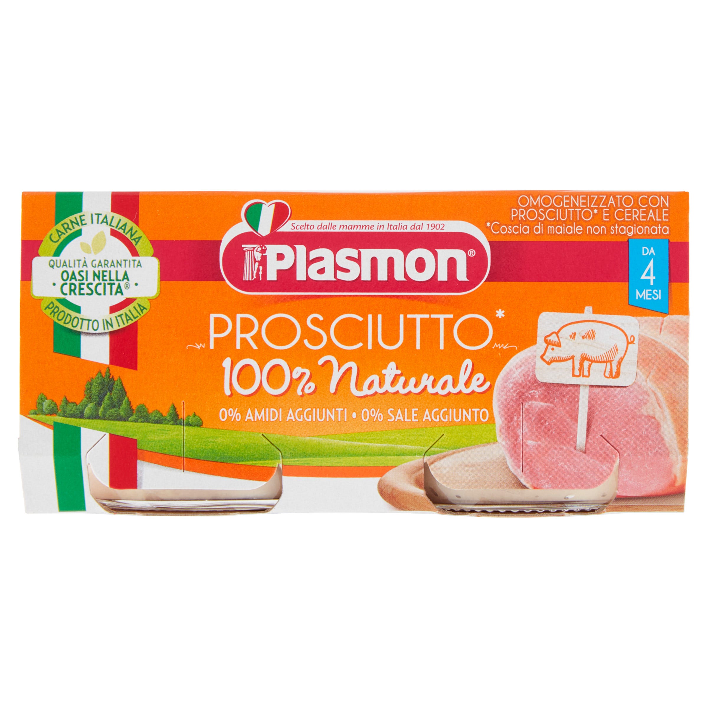 Jamón Cocido Plasmon Homogeneizado 2x80g-2