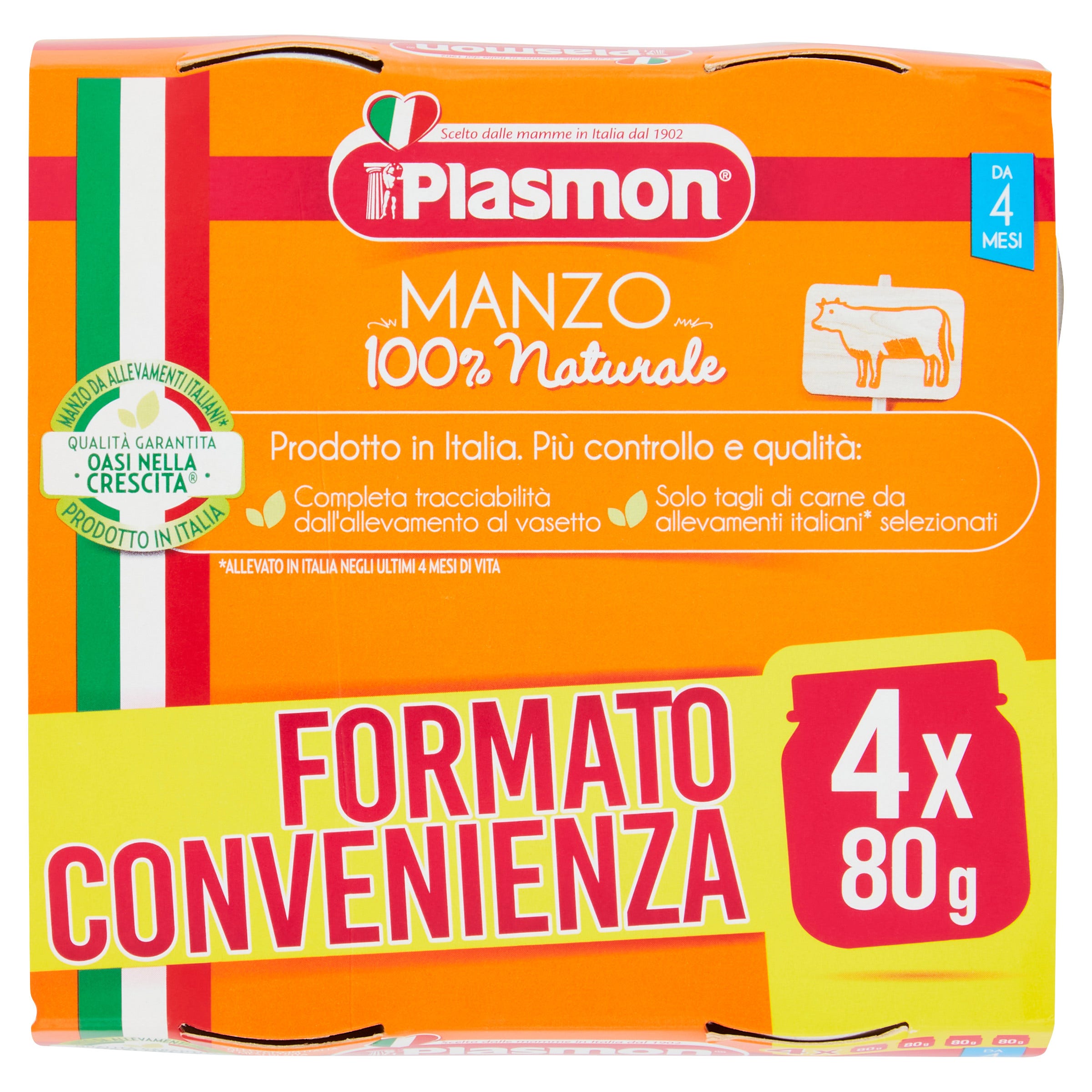 Ternera Homogeneizada Plasmon 4M + 4x80g-2