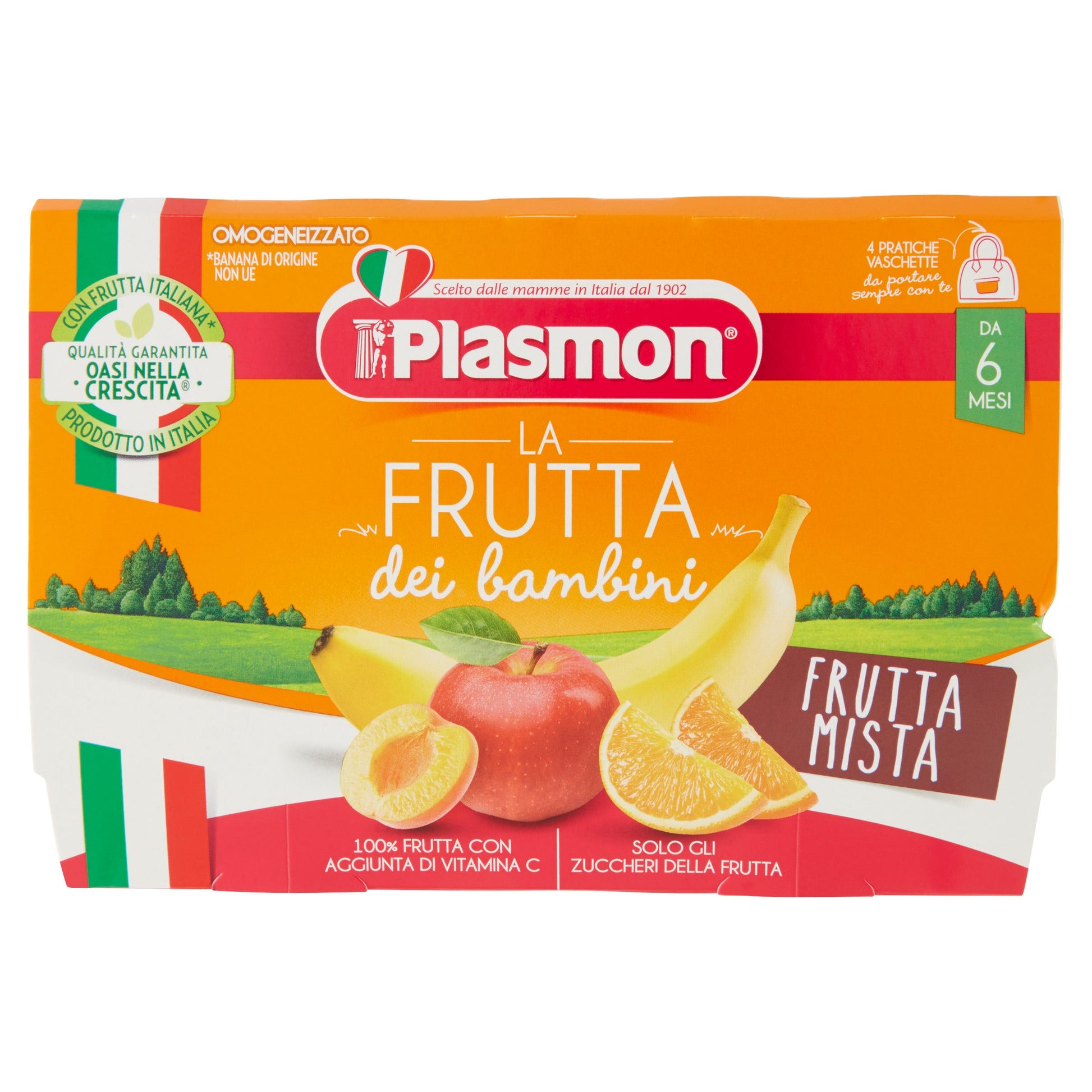 Plasmon Sapori Di Natura Fruta Mixta Homogeneizada 4x100g 6Mesi+-2
