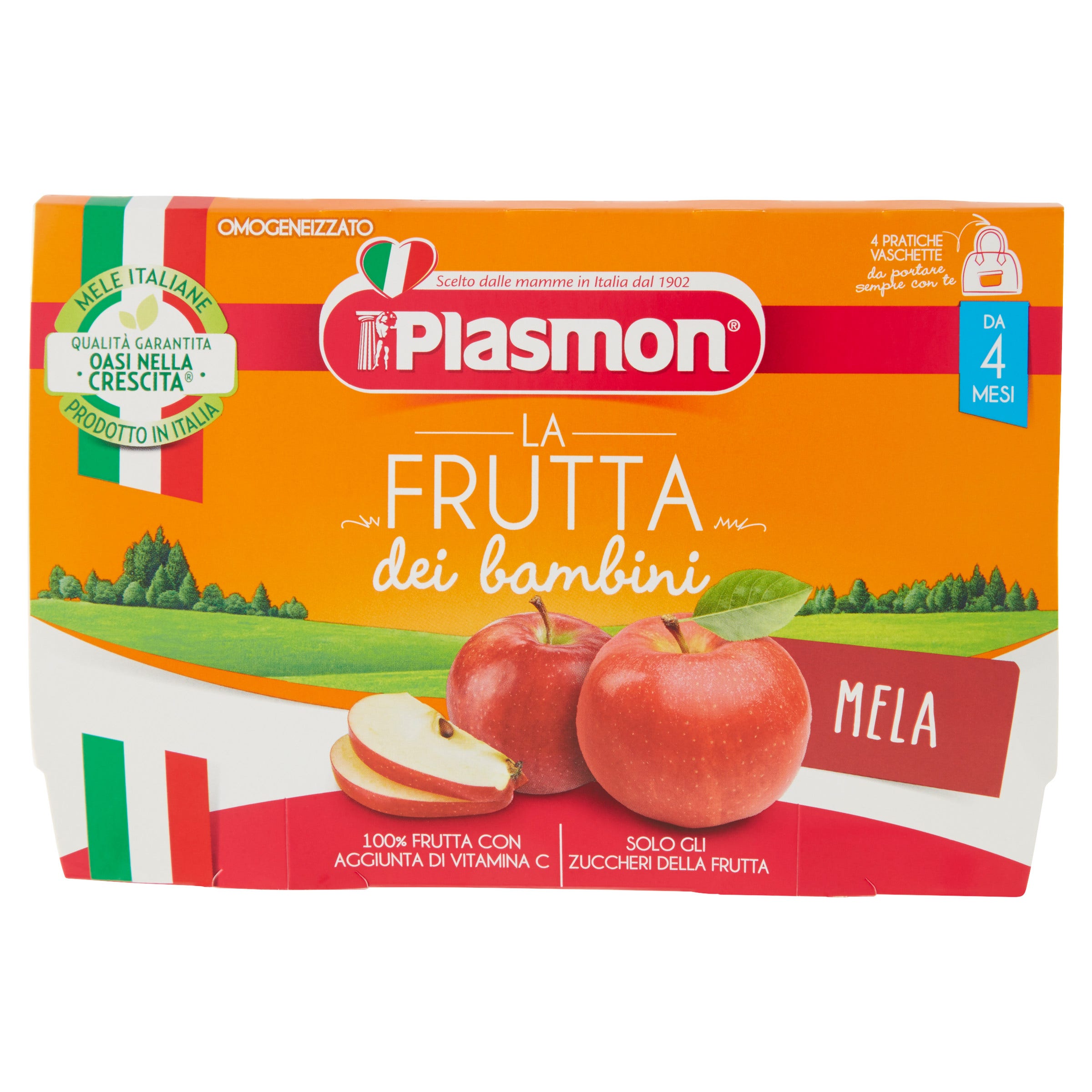 Plasmon Sapori di Natura Manzana Homogeneizada 4x100g-2