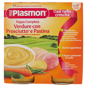 Plasmon Complete Pappa Jamón Verduras Pastina 2x190g-2
