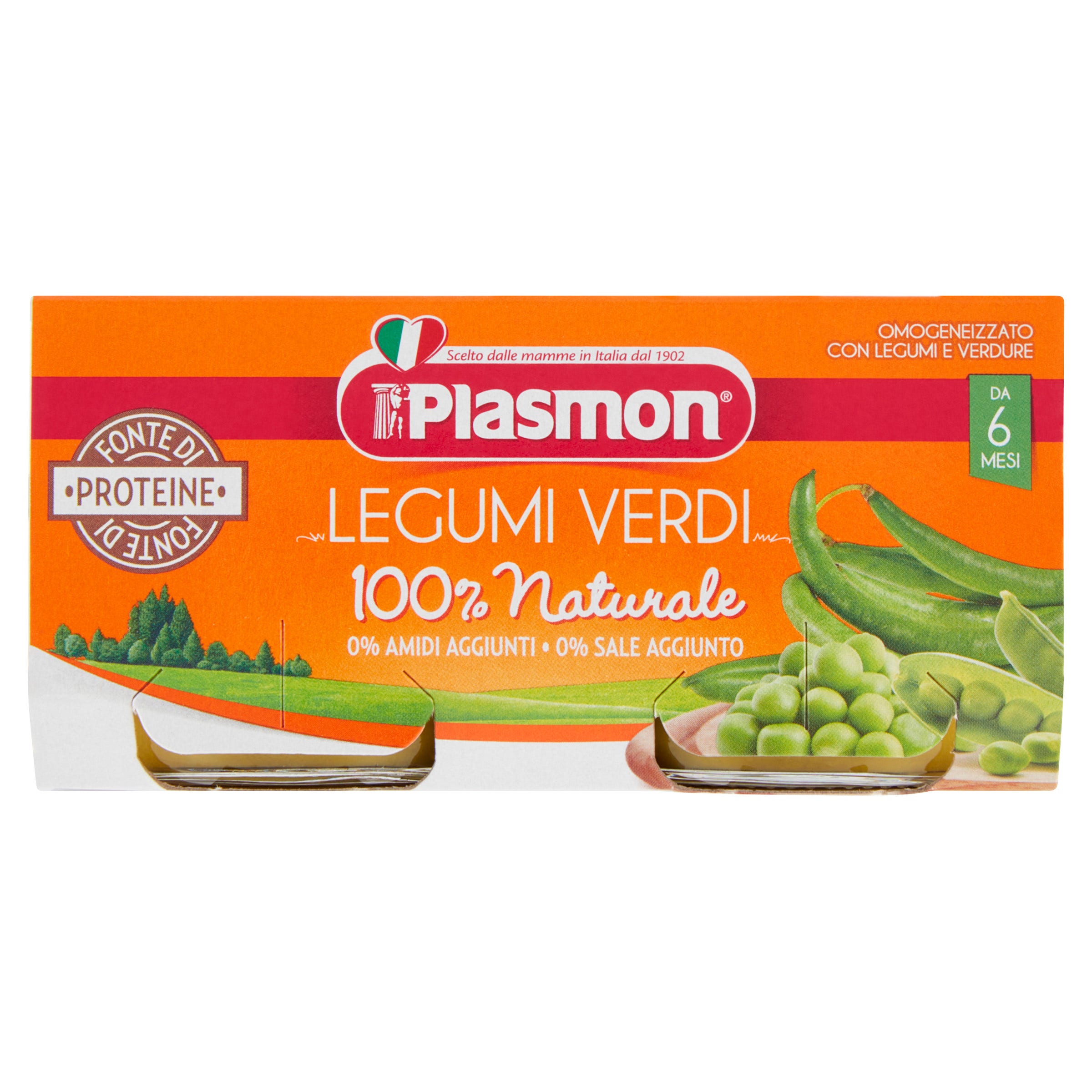 Plasmon Papilla de legumbres verdes 2x80 g