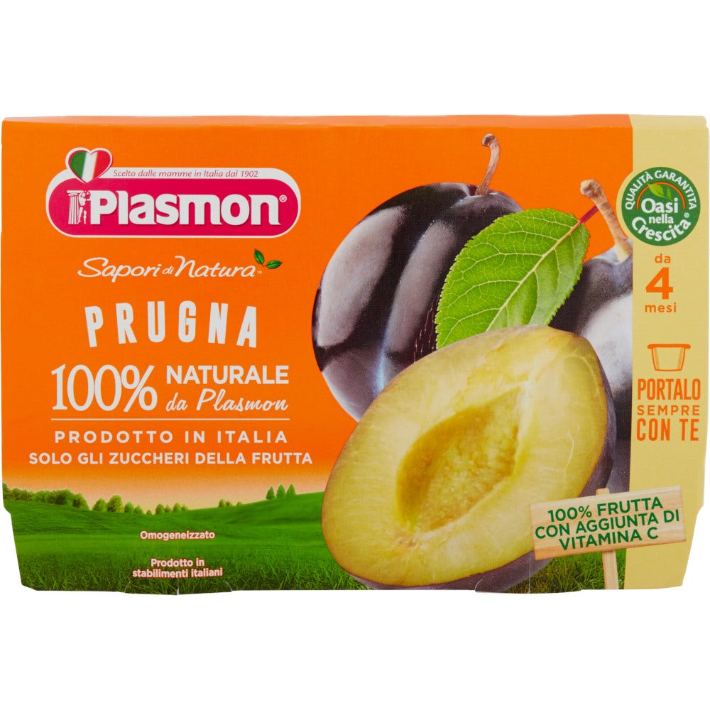 Plasmon Sapori Di Natura Homogeneizado Ciruela 4x100g 4Mesi+-2