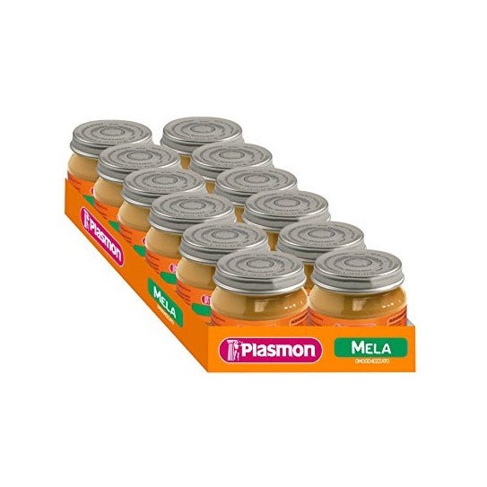 Plasmon Papilla Manzana 12x80g 4 Meses+-1