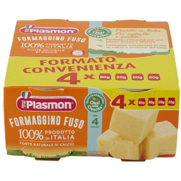 Plasmon Queso Fundido Clásico Homogeneizado 4x80g 4 Meses+-1