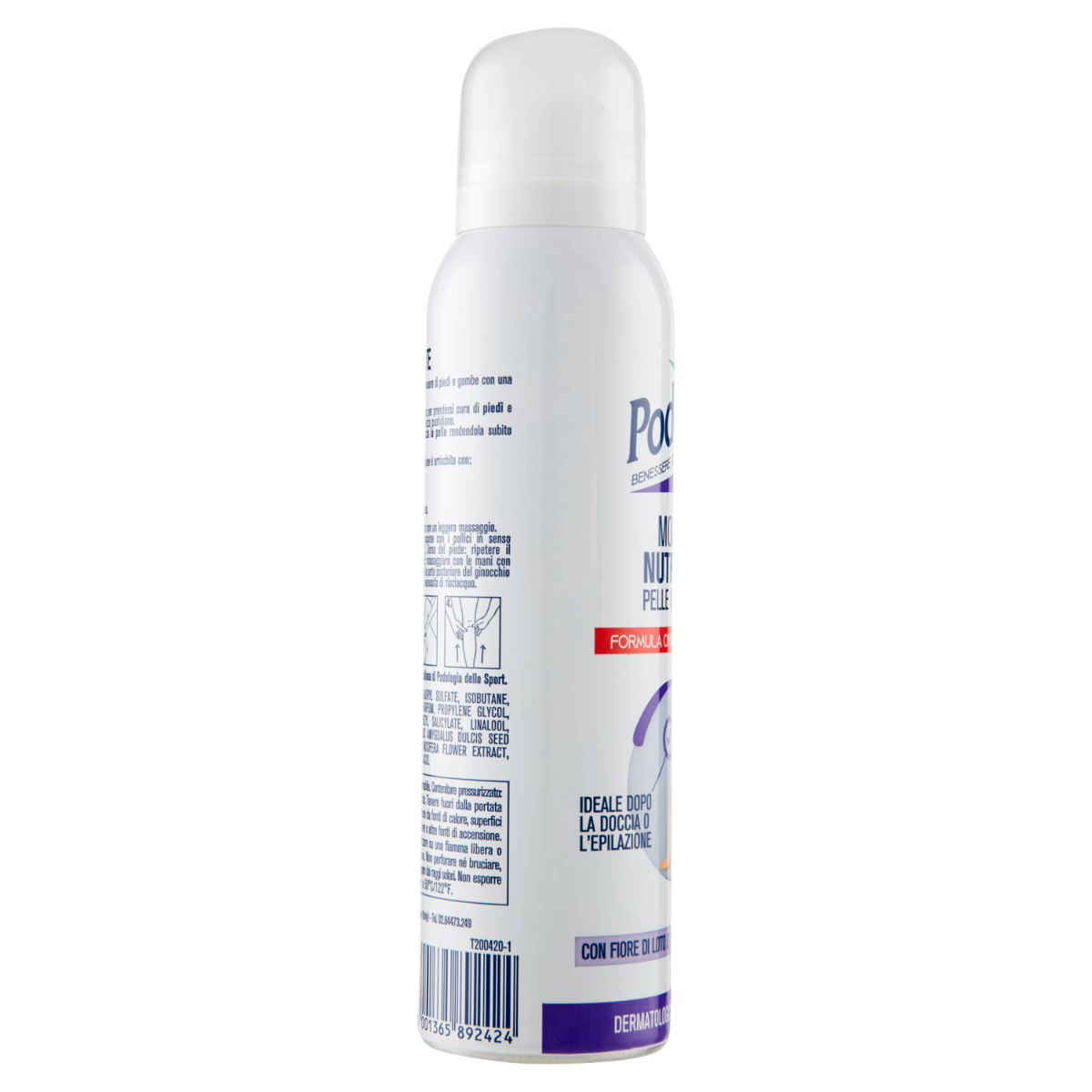 Podovis Mousse Hidratante Nutritiva Piel Aterciopelada 150ml-4
