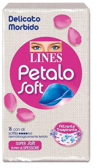 Lines Petalo Sof Compresas Sanitarias Con Alas 16 Piezas-1