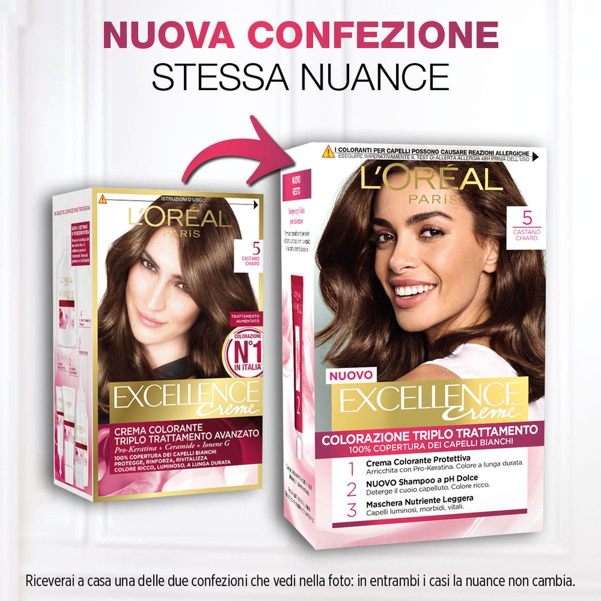 L'Oréal Paris Excellence Hair Color 5 Castaño Claro 1 Pieza-2