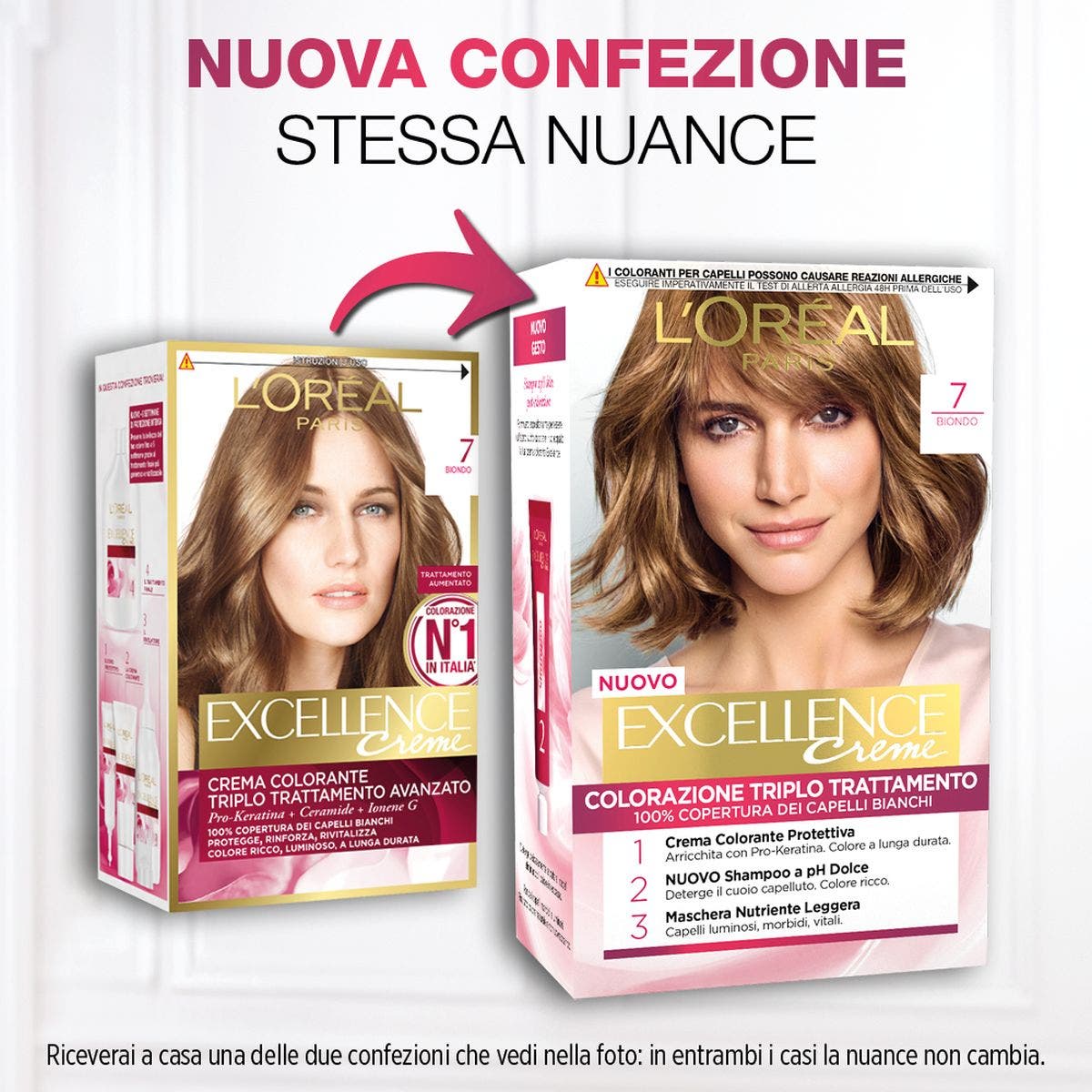 L'Oréal Paris Excellence Color de Cabello 7 Rubio 1 Pieza-2