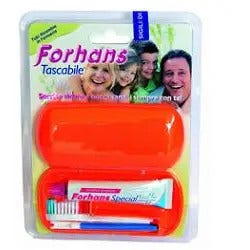 Forhans Travel Pocket Kit Cepillo de dientes de viaje + Pasta de dientes tubo de 12,5 ml-2
