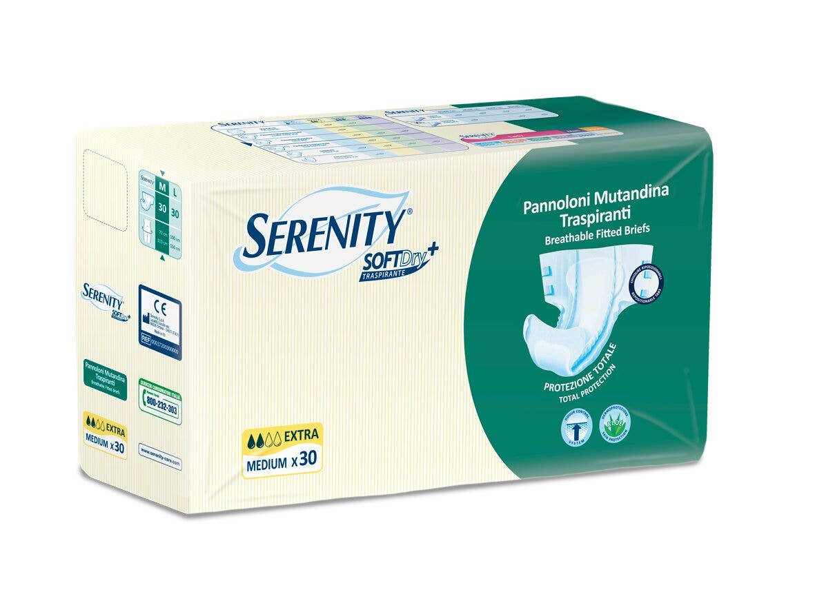 Serenity Softdry Extra Large Incontinence Pañales 30 Piezas-2