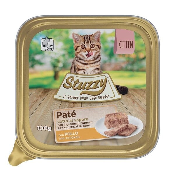 Stuzzy Paté de pollo para gatitos 100 g