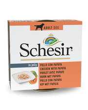 Schesir Pollo Con Papaya Comida Húmeda Perros Adultos Lata 150 g-1