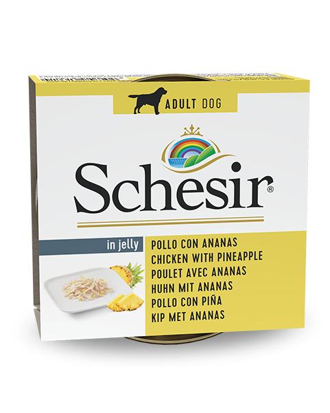 Schesir Pollo Con Piña Comida Húmeda Perros Adultos Lata 150 g-2