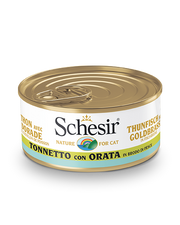 Schesir Atún Con Besugo En Caldo De Pescado Comida Húmeda Lata Gato Adulto 70g-2